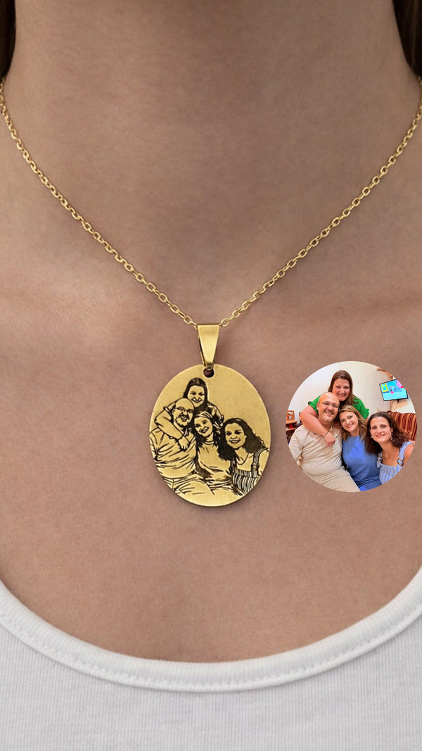 Wide Oval Pendant